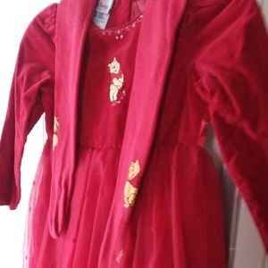 Winnie The Pooh Snowflake Dress & Matching Tights